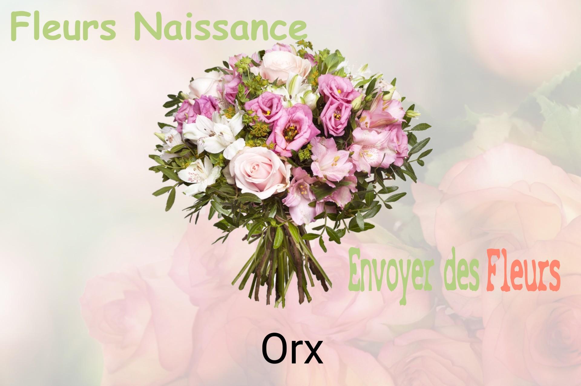 Bouquet de fleurs de naissance livré à Orx